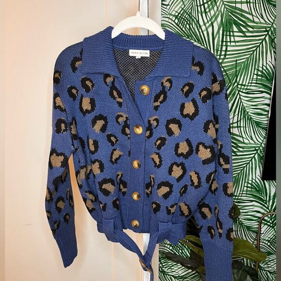 Moon River Belted Cardigan Sweater, NWOT, Size Small - Picture 6 of 11